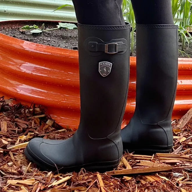 Black mud boots best sale