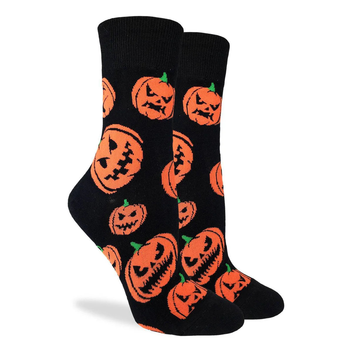 Halloween Pumpkins Crew Socks - Women's 5-9