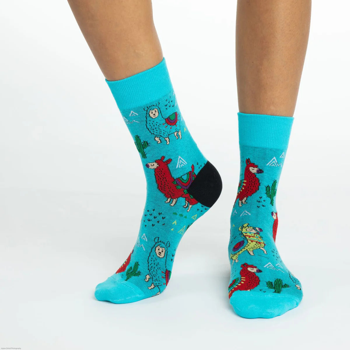 Fun Llama Crew Socks - Women's 5-9