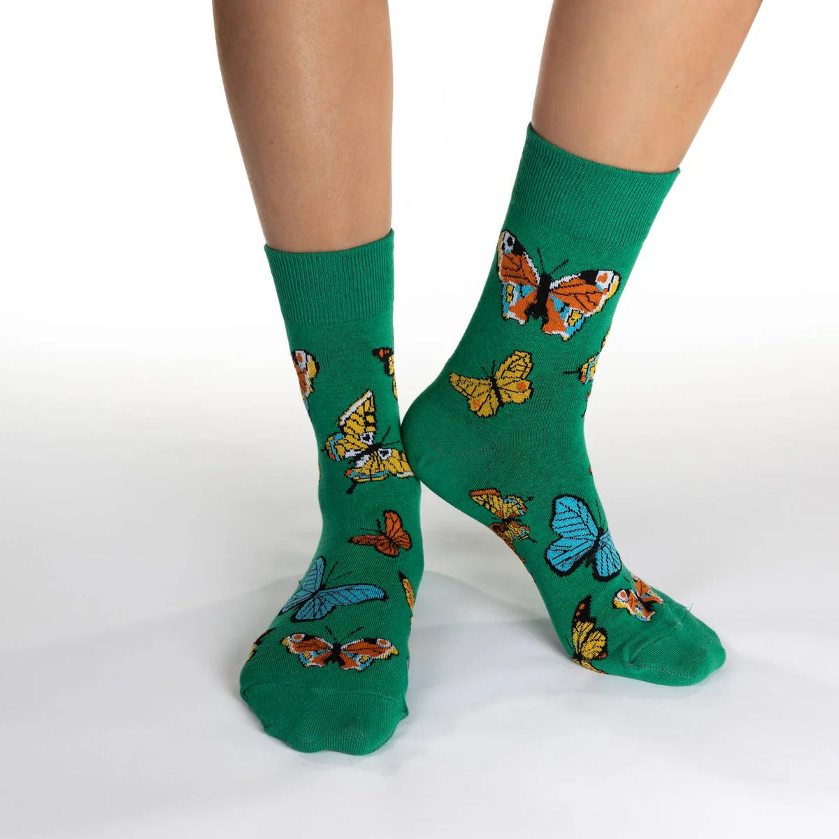 Butterflies Crew Socks - Women's 5-9