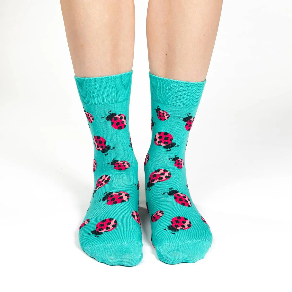 Ladybug Crew Socks - Women's 5-9