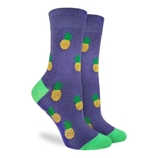 Pineapple Crew Socks - Women's 5-9