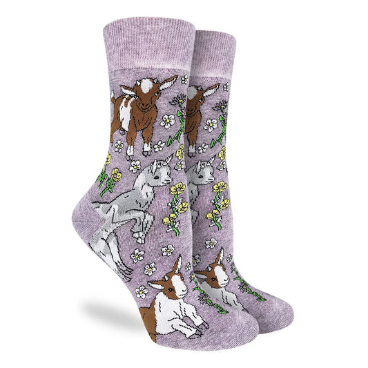 Baby Goats Crew Socks - Women's 5-9