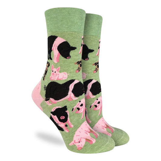 Pigs Crew Socks - Women's 5-9