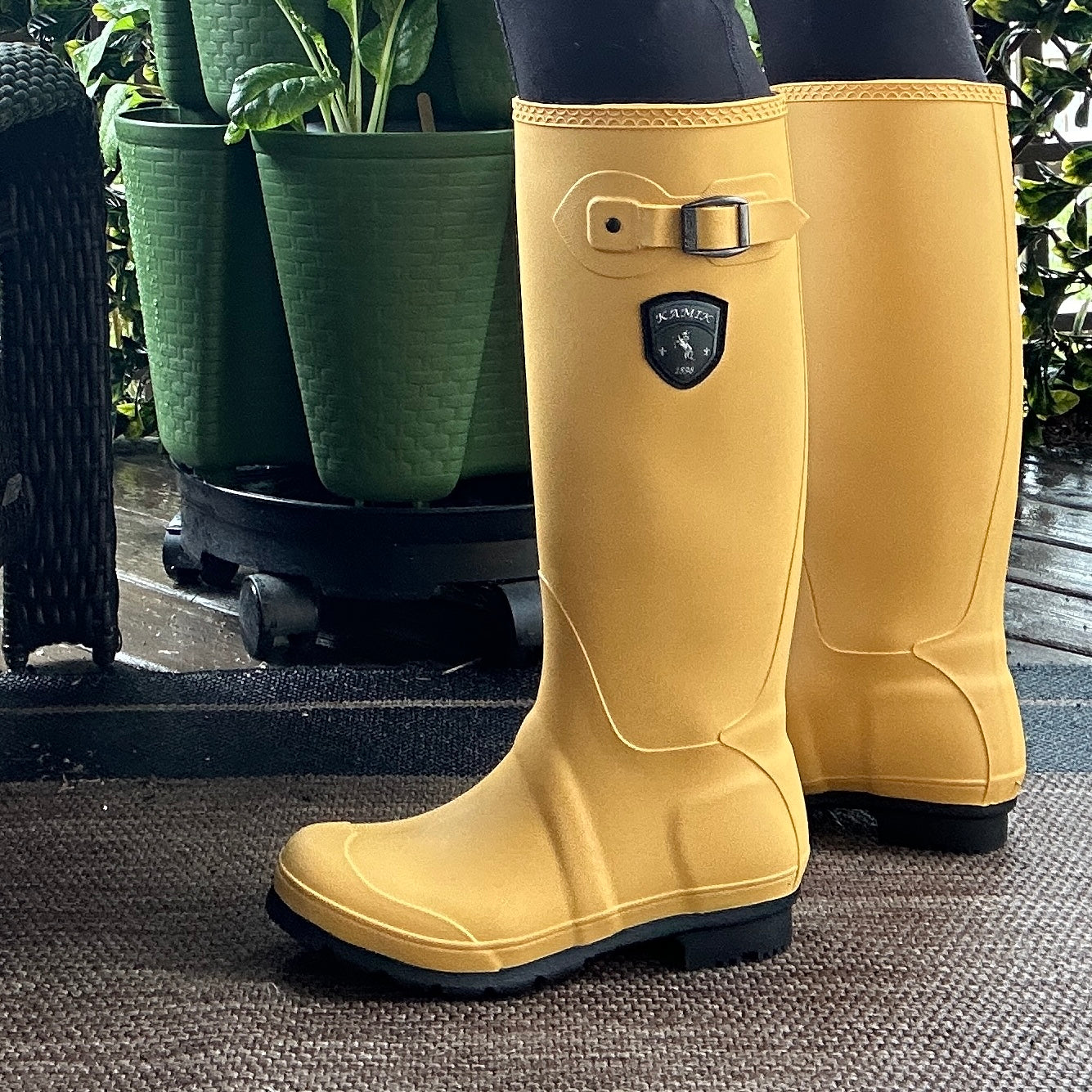 Jennifer Rain Boots - Yellow