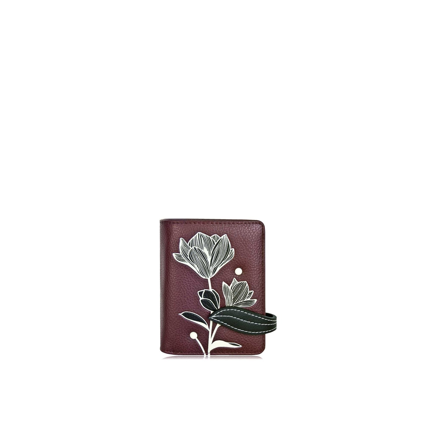 Magnolia Small Wallet - Wine