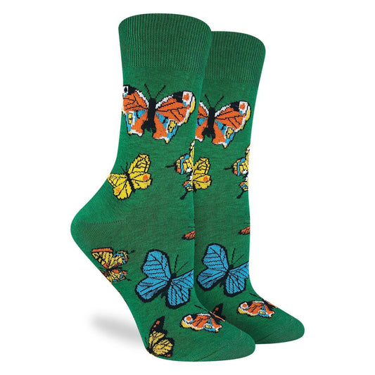 Butterflies Crew Socks - Women's 5-9