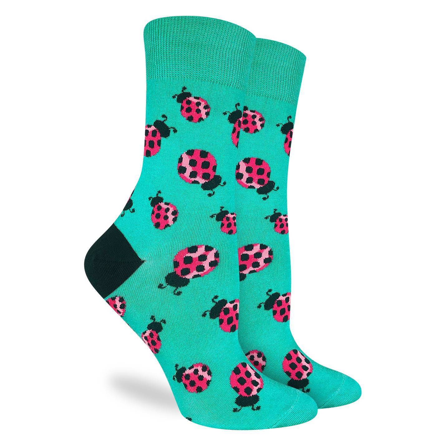 Ladybug Crew Socks - Women's 5-9